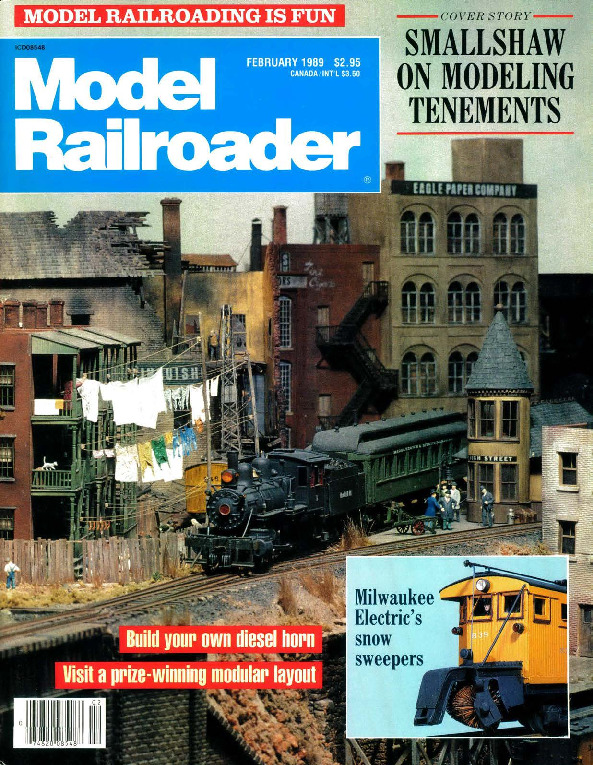 Model Railroader, February 1989