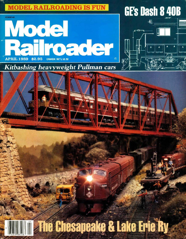 Model Railroader, April 1989