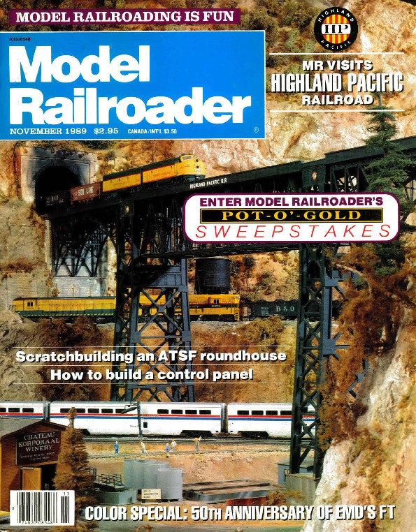 Model Railroader, November 1989
