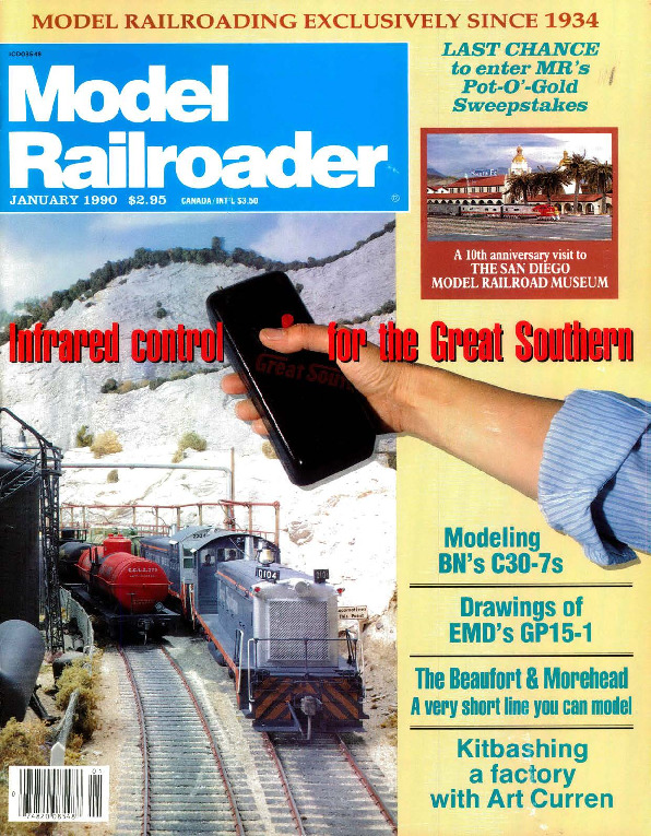 Model Railroader, January 1990