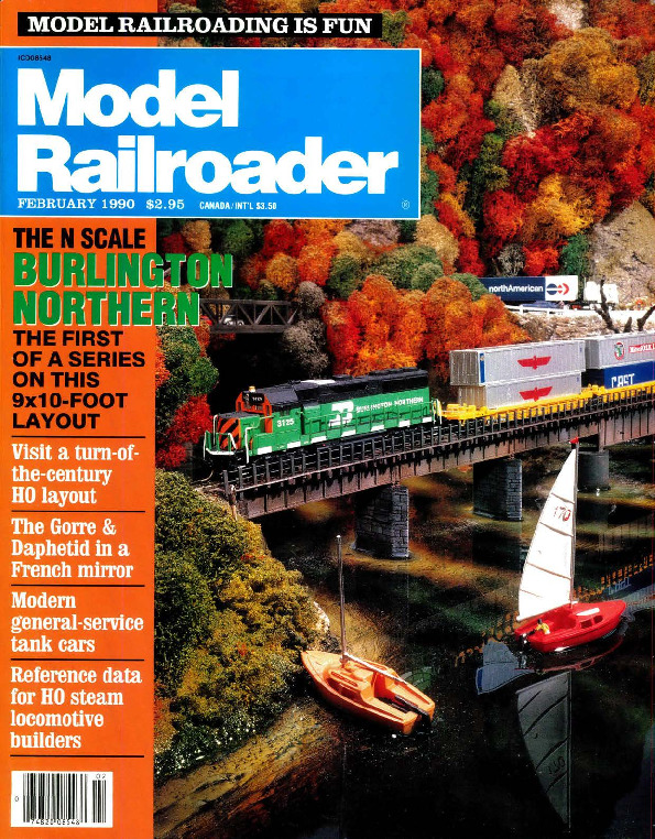 Model Railroader, February 1990