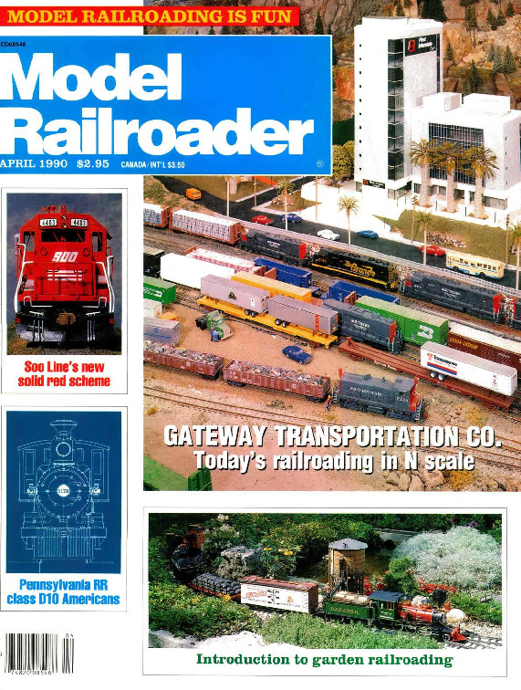Model Railroader, April 1990