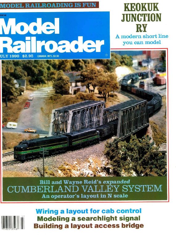 Model Railroader, July 1990