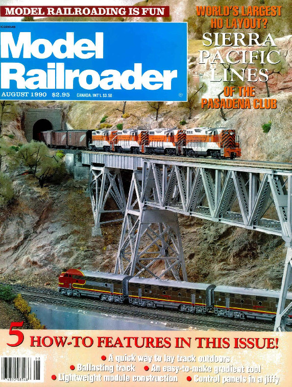 Model Railroader, August 1990