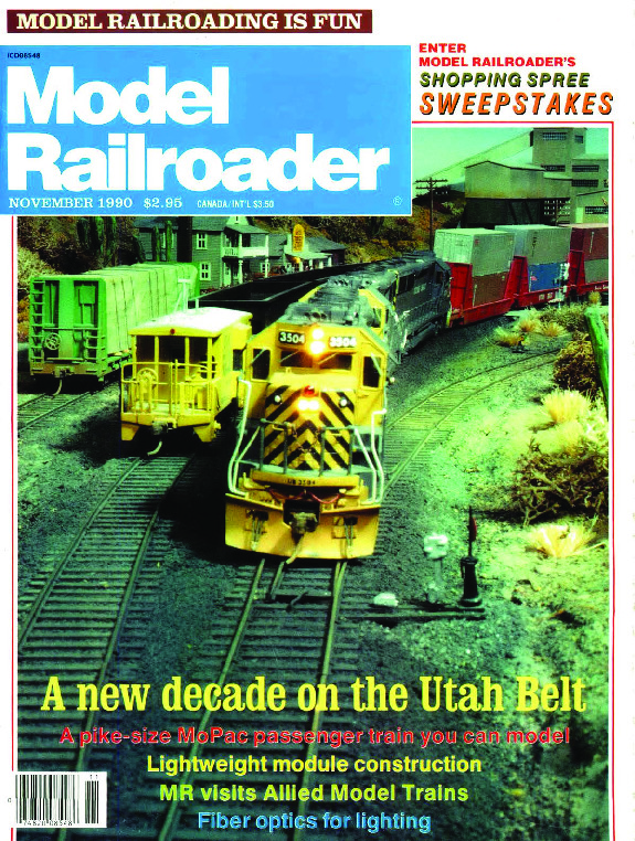 Model Railroader, November 1990