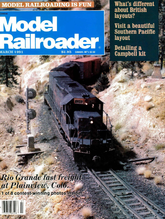 Model Railroader, March 1991