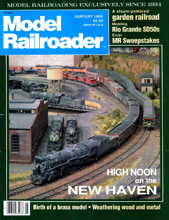 Model Railroader, January 1992