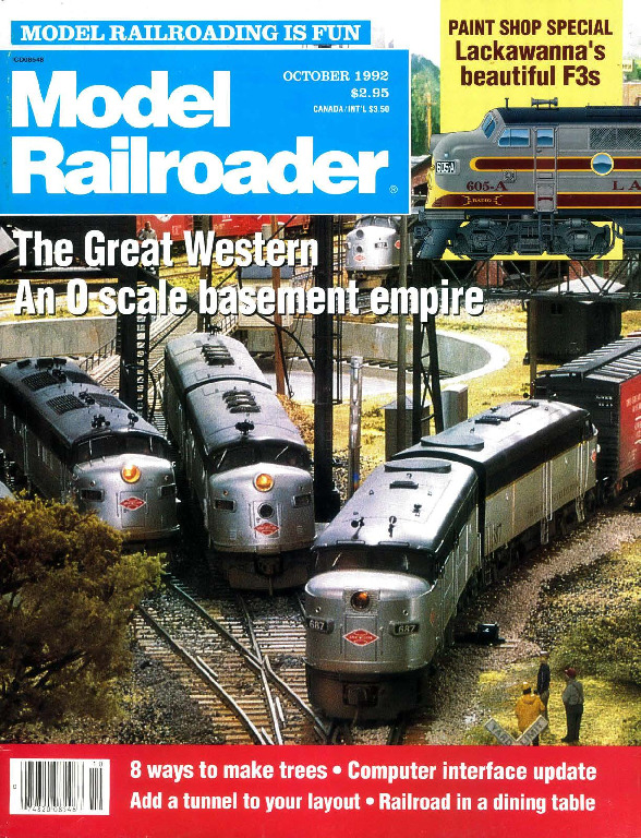 Model Railroader, October 1992