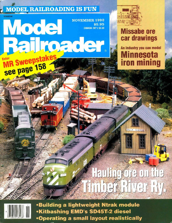 Model Railroader, November 1992