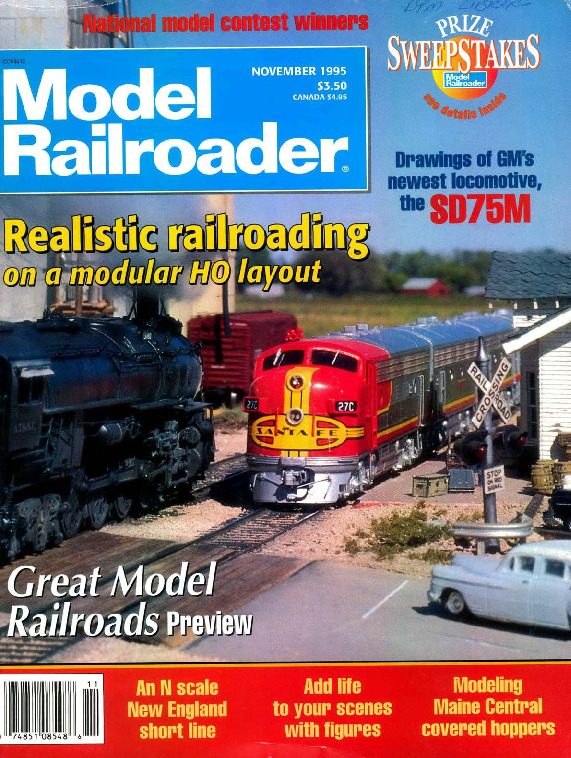 Model Railroader, November 1995