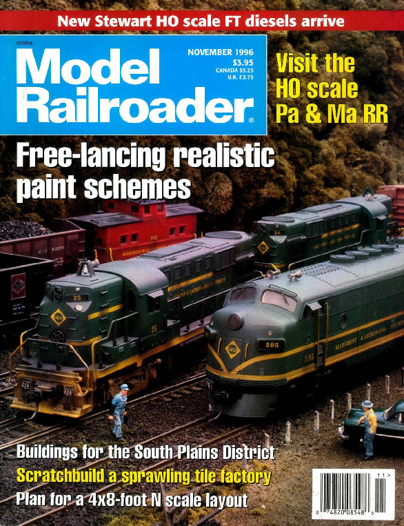 Model Railroader, November 1996