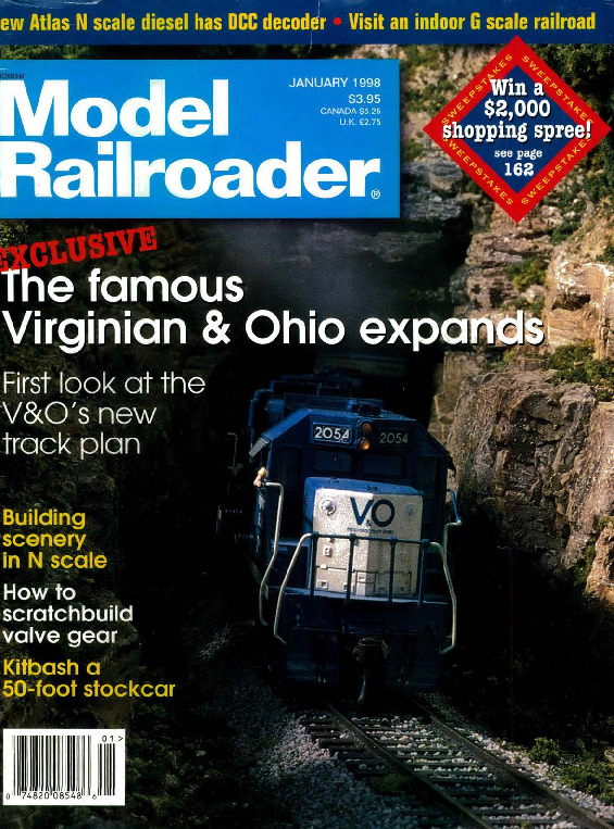 Model Railroader, January 1998