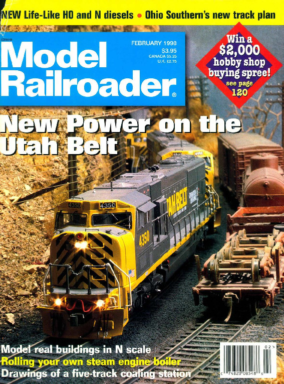 Model Railroader, February 1998