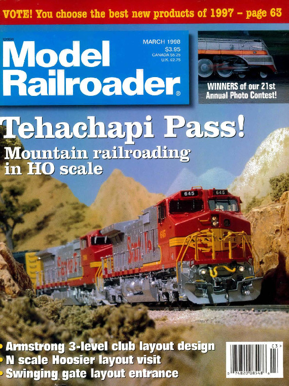 Model Railroader, March 1998