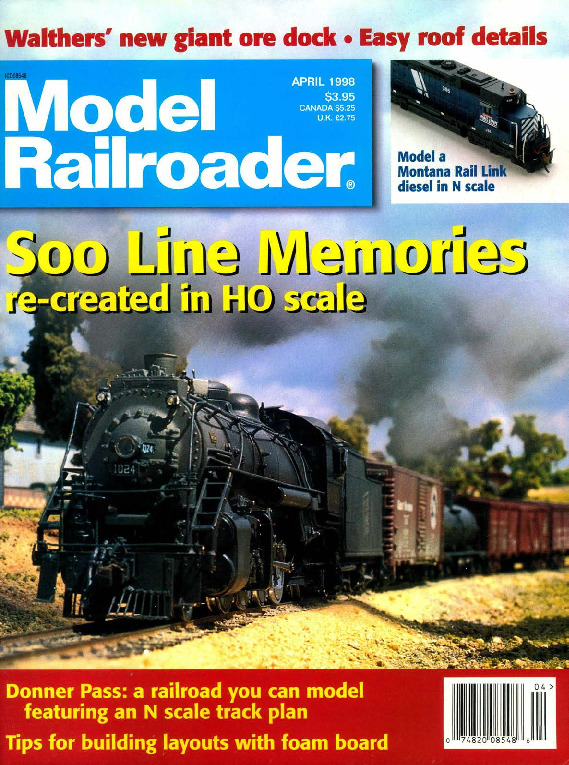 Model Railroader, April 1998