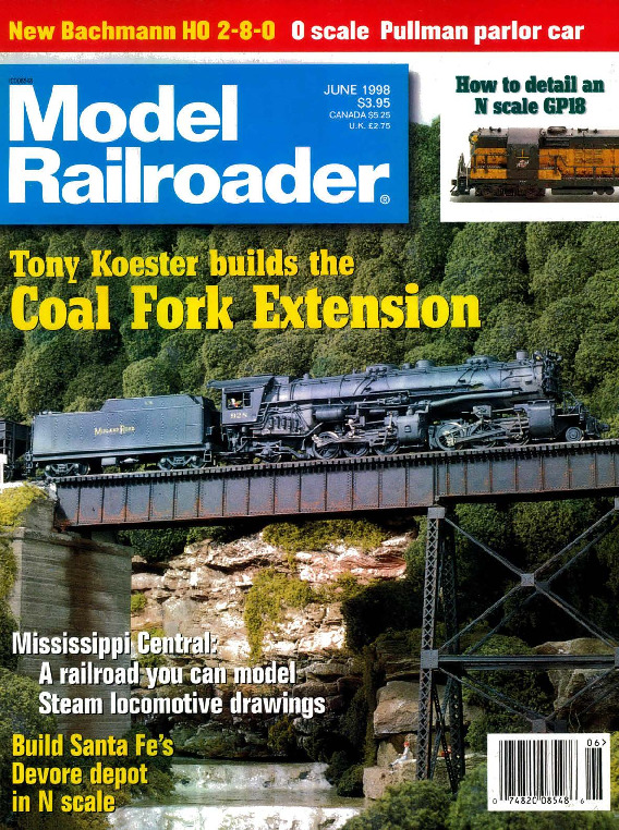Model Railroader, June 1998