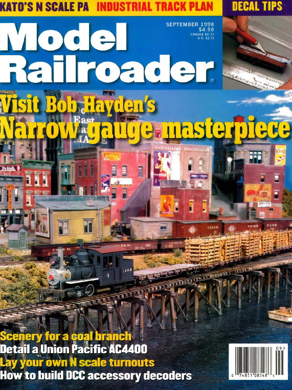 Model Railroader, September 1998