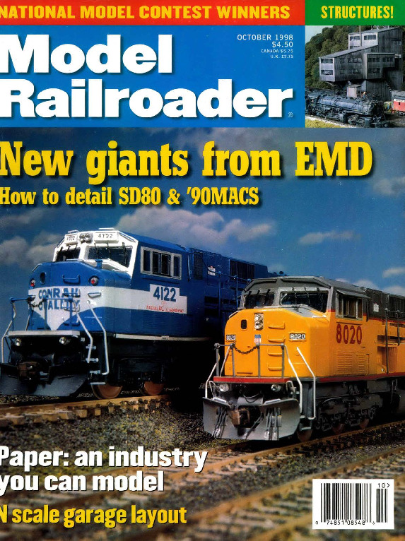 Model Railroader, October 1998