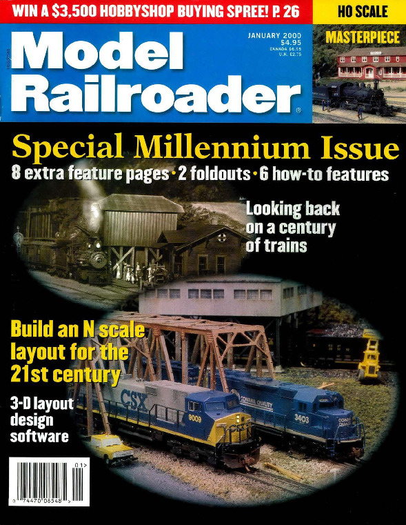 Model Railroader, January 2000