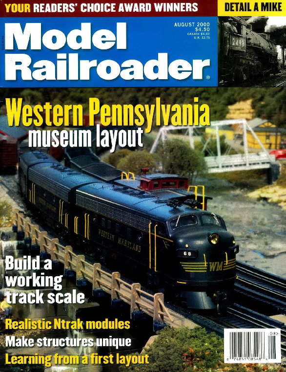 Model Railroader, August 2000