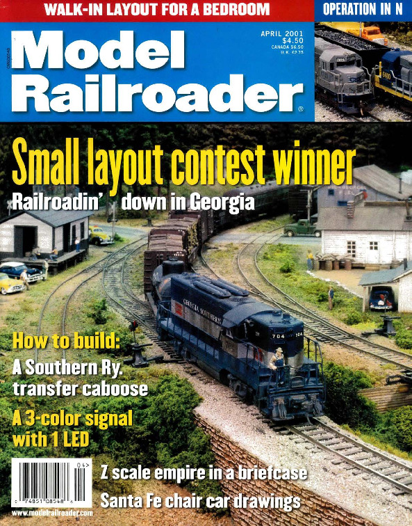 Model Railroader, April 2001