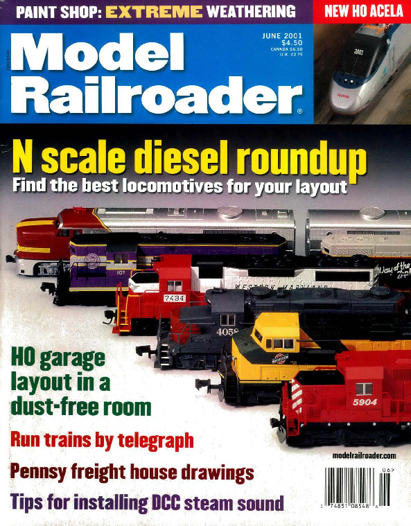 Model Railroader, June 2001