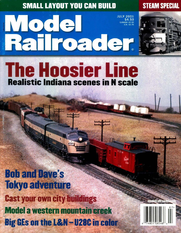 Model Railroader, July 2001