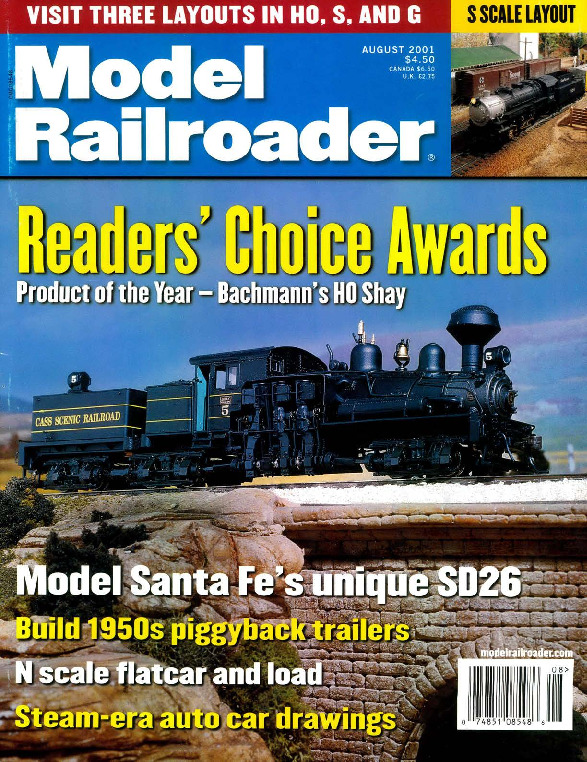 Model Railroader, August 2001