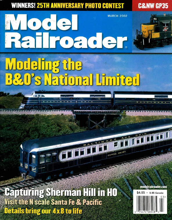 Model Railroader, March 2002