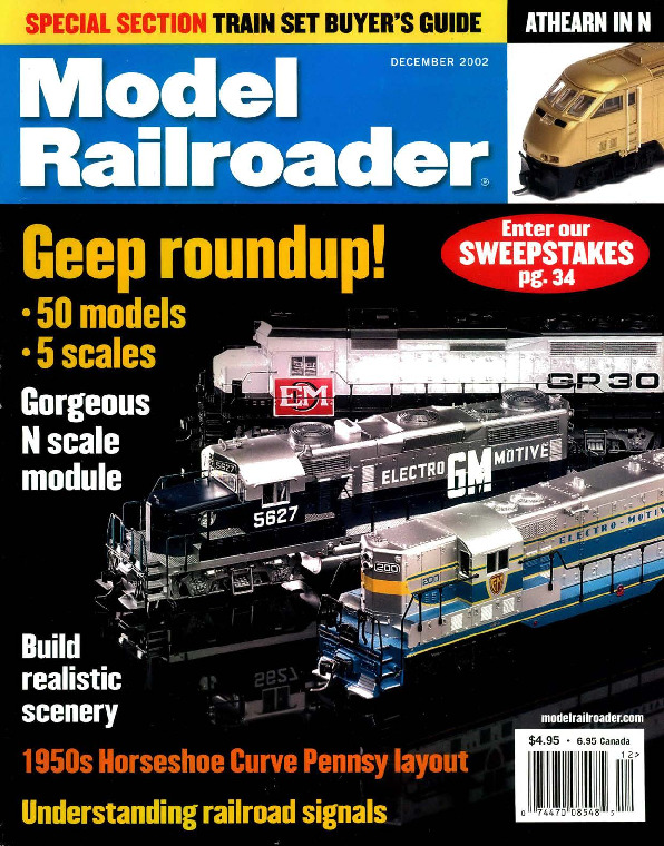 Model Railroader, December 2002