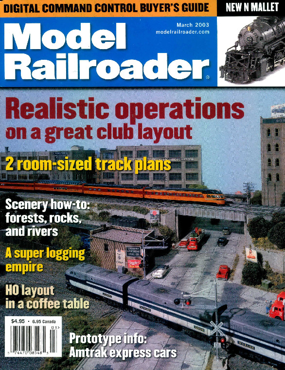 Model Railroader, March 2003