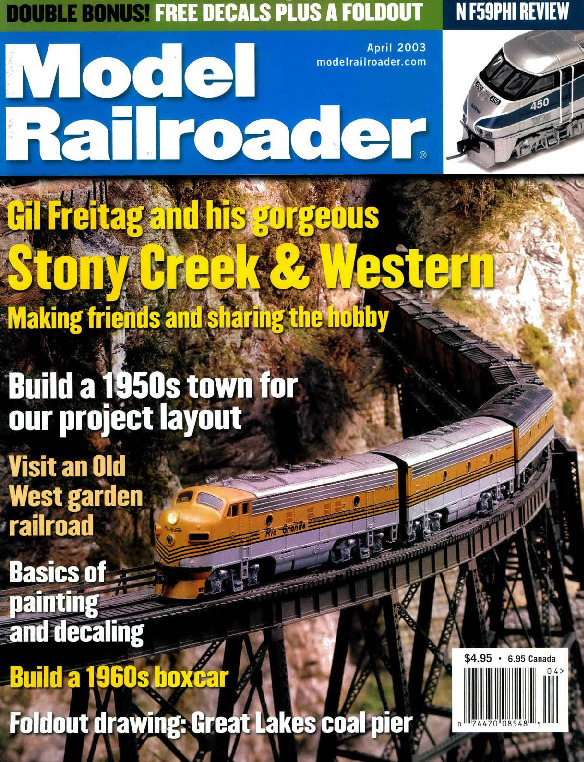Model Railroader, April 2003