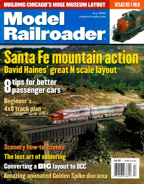Model Railroader, July 2003