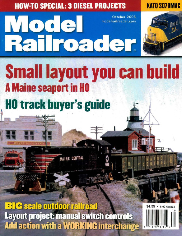 Model Railroader, October 2003