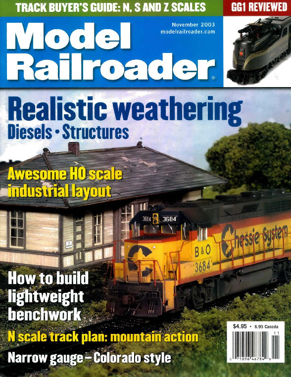 Model Railroader, November 2003