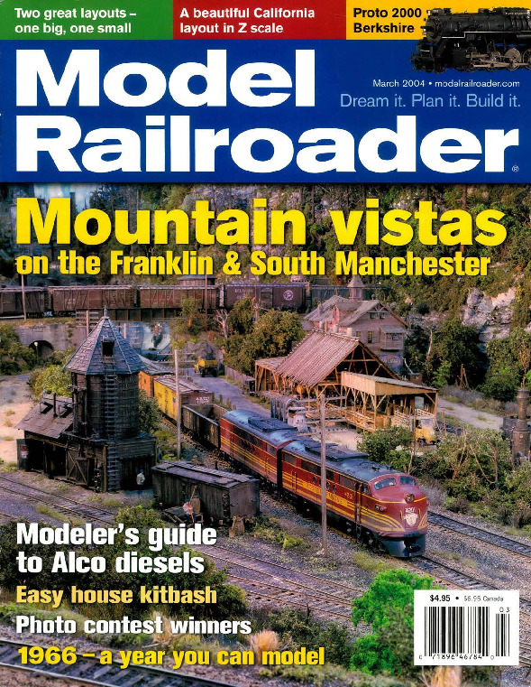 Model Railroader, March 2004