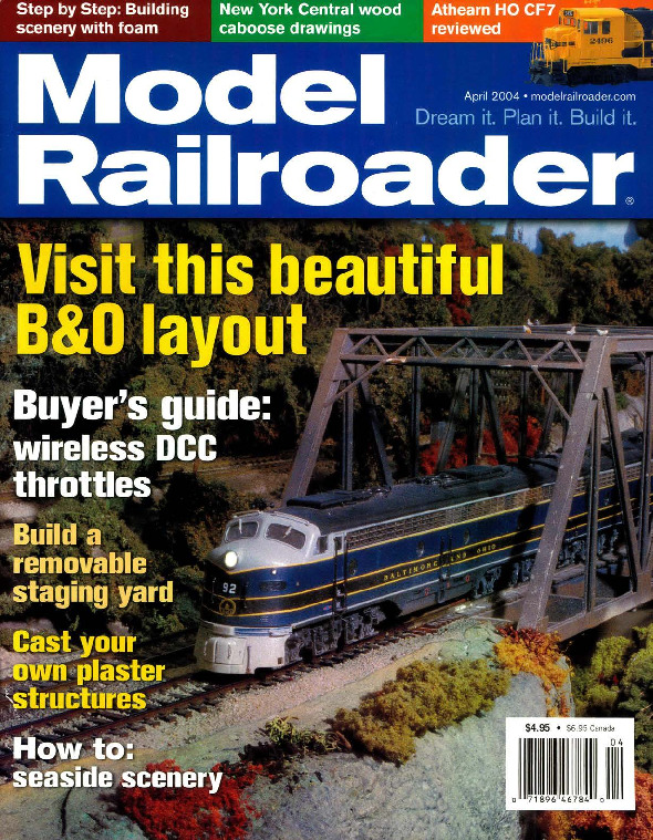 Model Railroader, April 2004