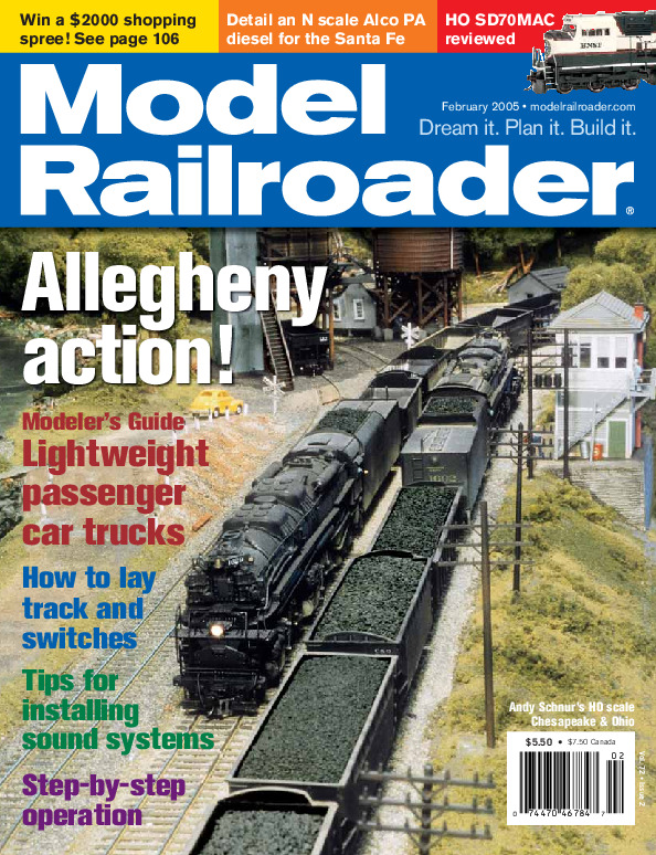 Model Railroader, February 2005