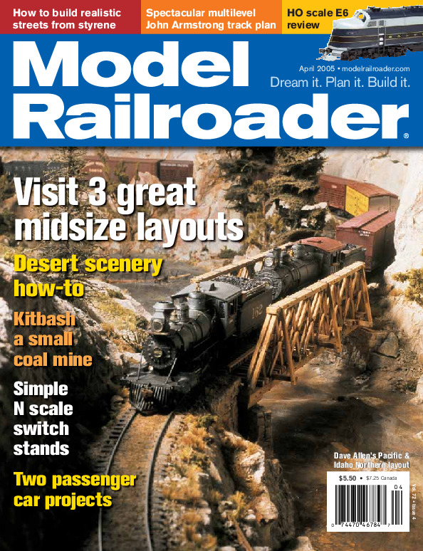 Model Railroader, April 2005