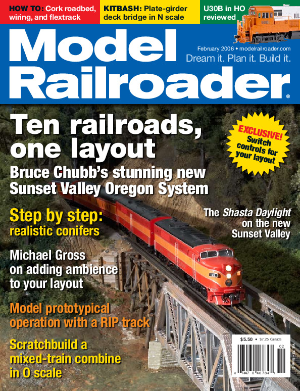 Model Railroader, February 2006