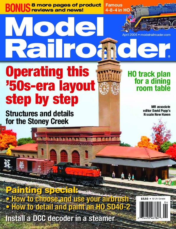 Model Railroader, April 2006
