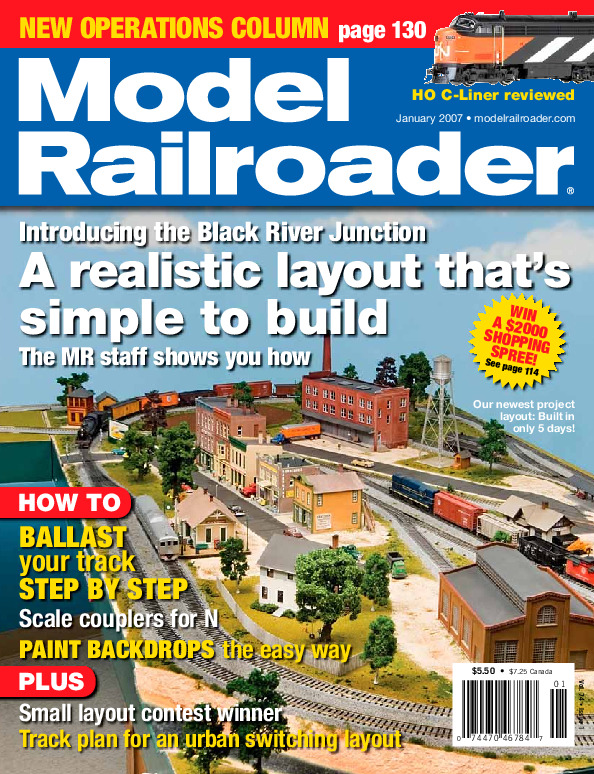 Model Railroader, January 2007
