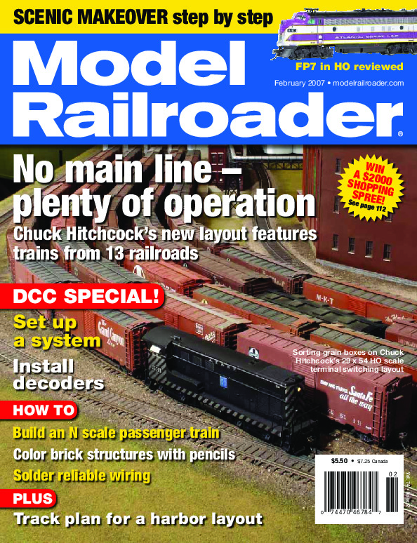 Model Railroader, February 2007