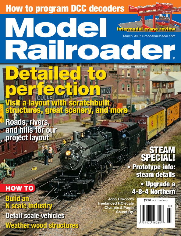 Model Railroader, March 2007