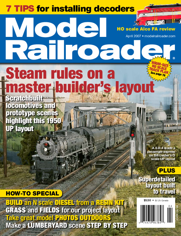 Model Railroader, April 2007