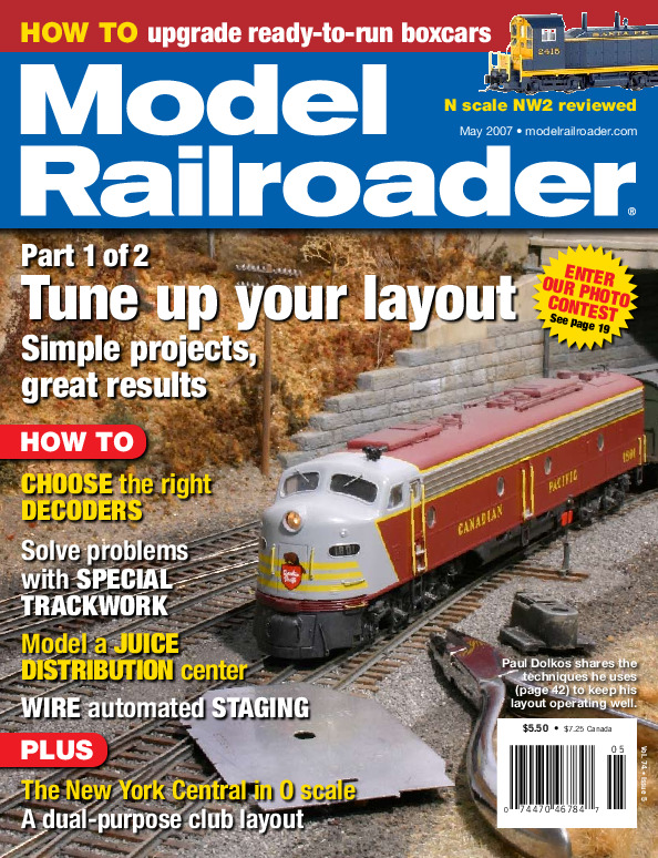 Model Railroader, May 2007