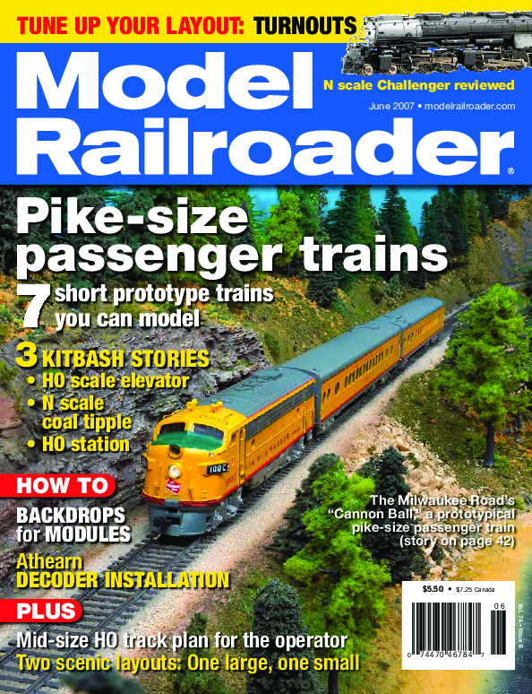 Model Railroader, June 2007