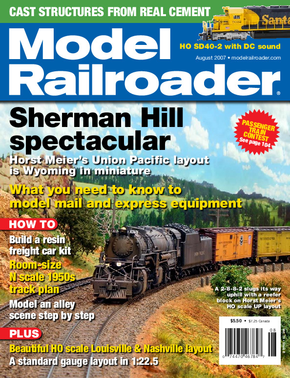 Model Railroader, August 2007