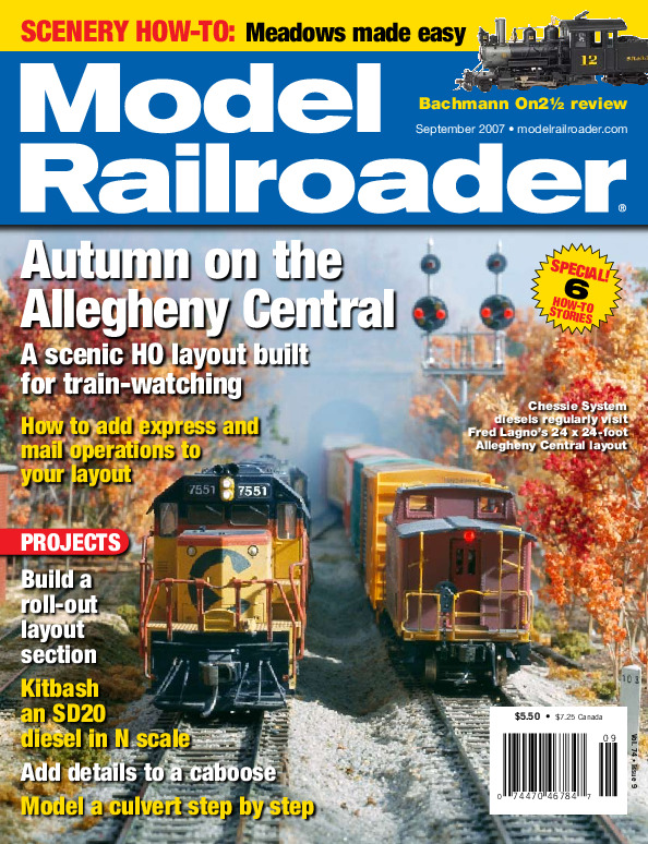 Model Railroader, September 2007