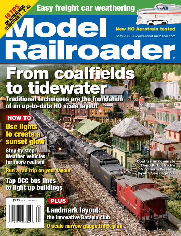 Model Railroader, May 2008